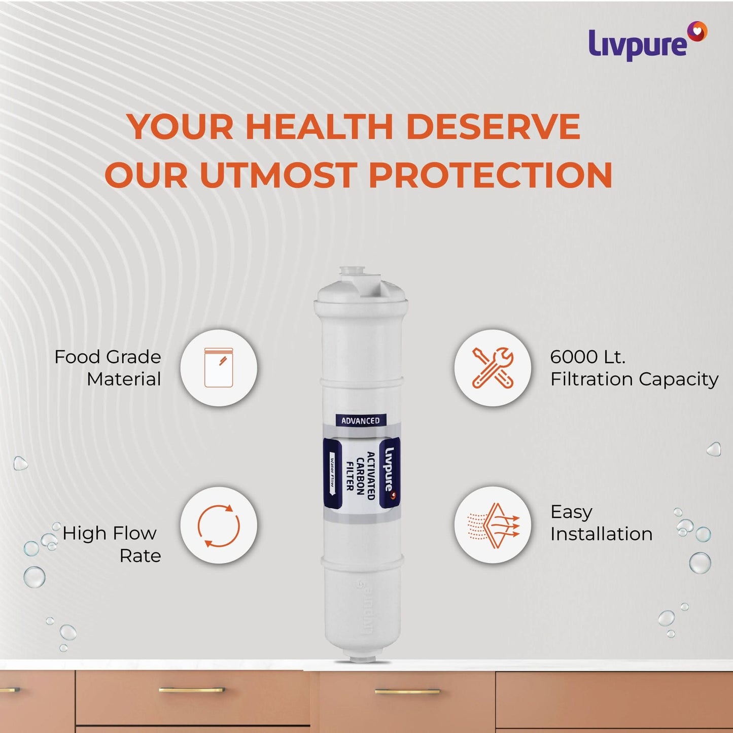 Livpure  Critical Spare Activate Carbon Filter
