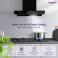 Livpure  Evora-60 Auto Clean Wall Mounted Chimney  (Black 1350 CMH)