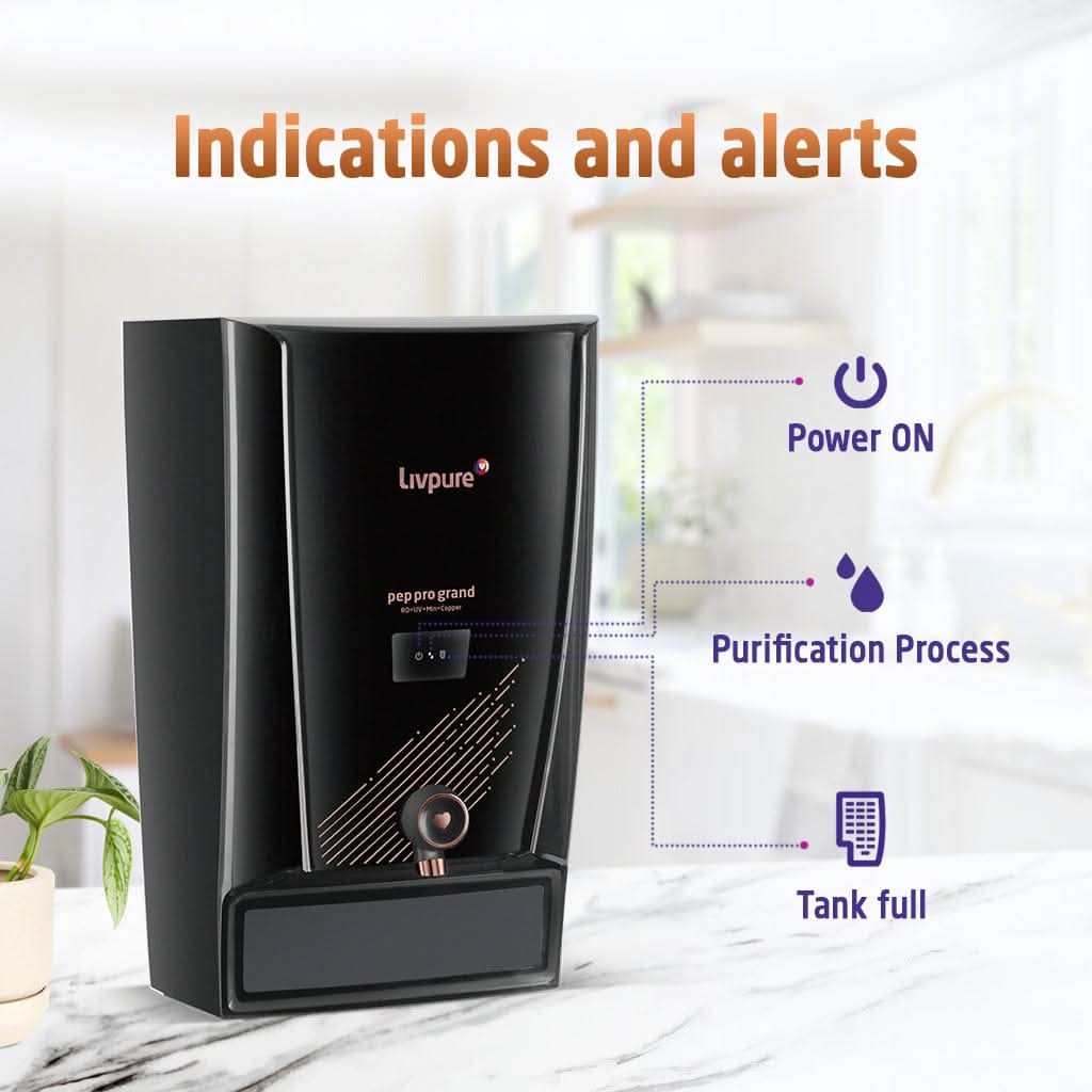 Livpure Pep Pro Grand Copper RO + UV + Mineralizer