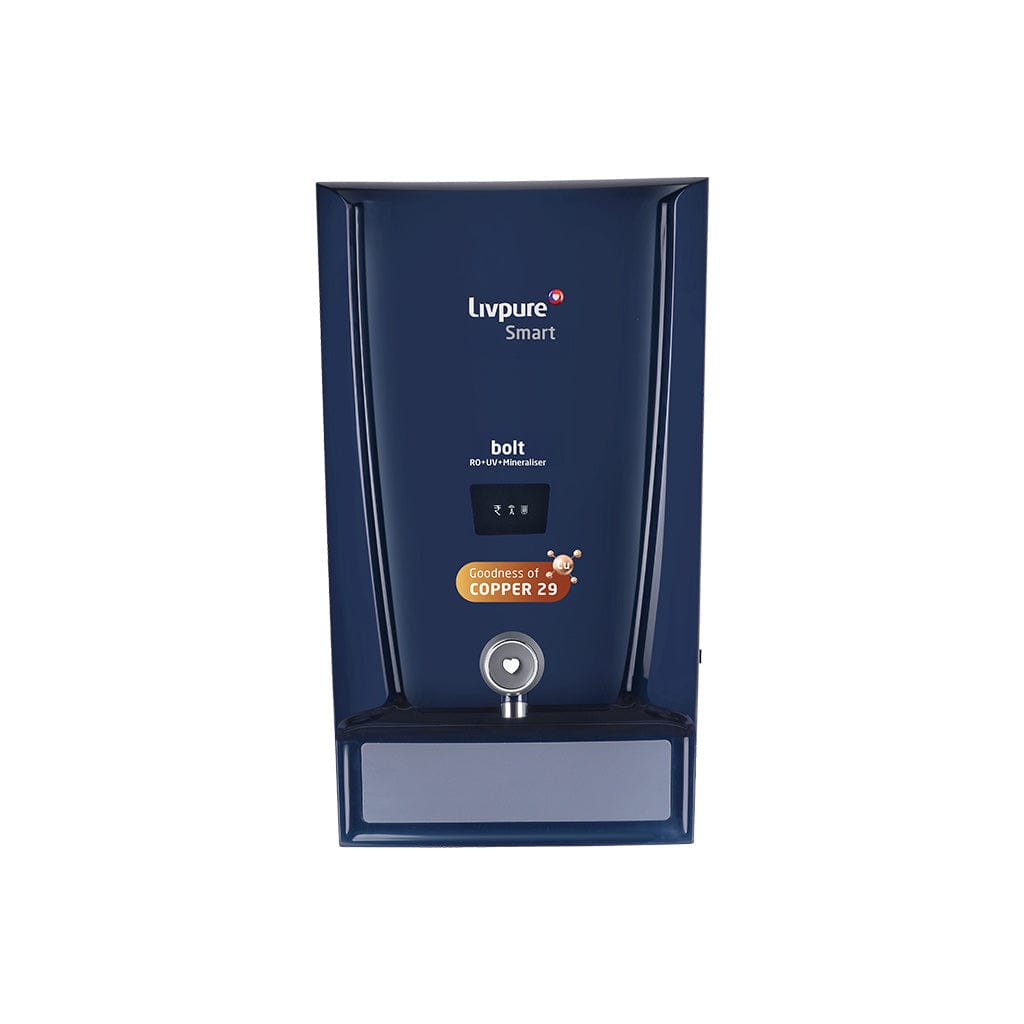 Livpure  RO Bolt Copper (RO+UV+ Mineraliser) Water Purifier on Subscription