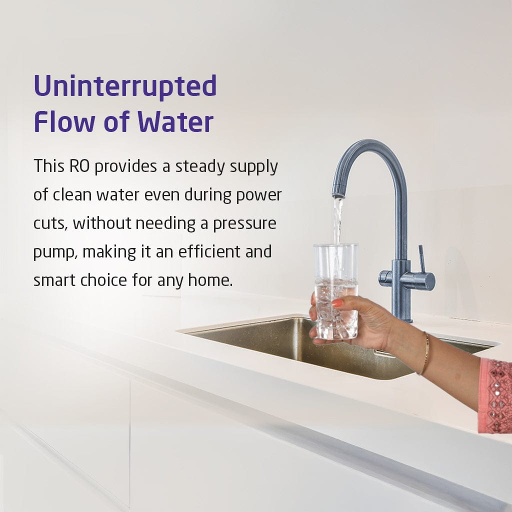 Livpure RO Family Stealth Under Sink (RO+UV+Copper) Water Purifier on Subscription