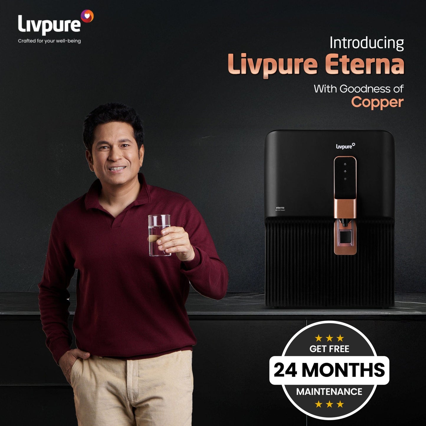 Livpure RO Livpure Eterna RO + UV + Copper