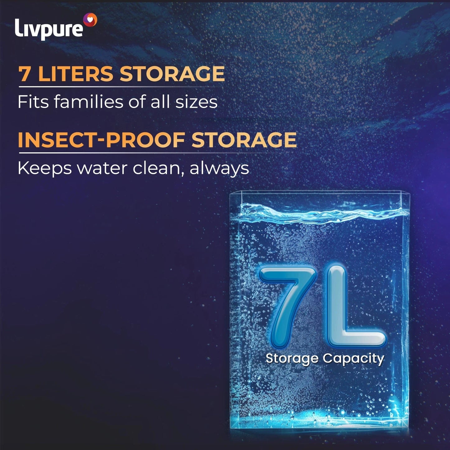 Livpure RO LIVPURE LIV-PEP-STAR-COPPER 7 L RO + UV + UF + Minerals + Copper Water Purifier  (Black)