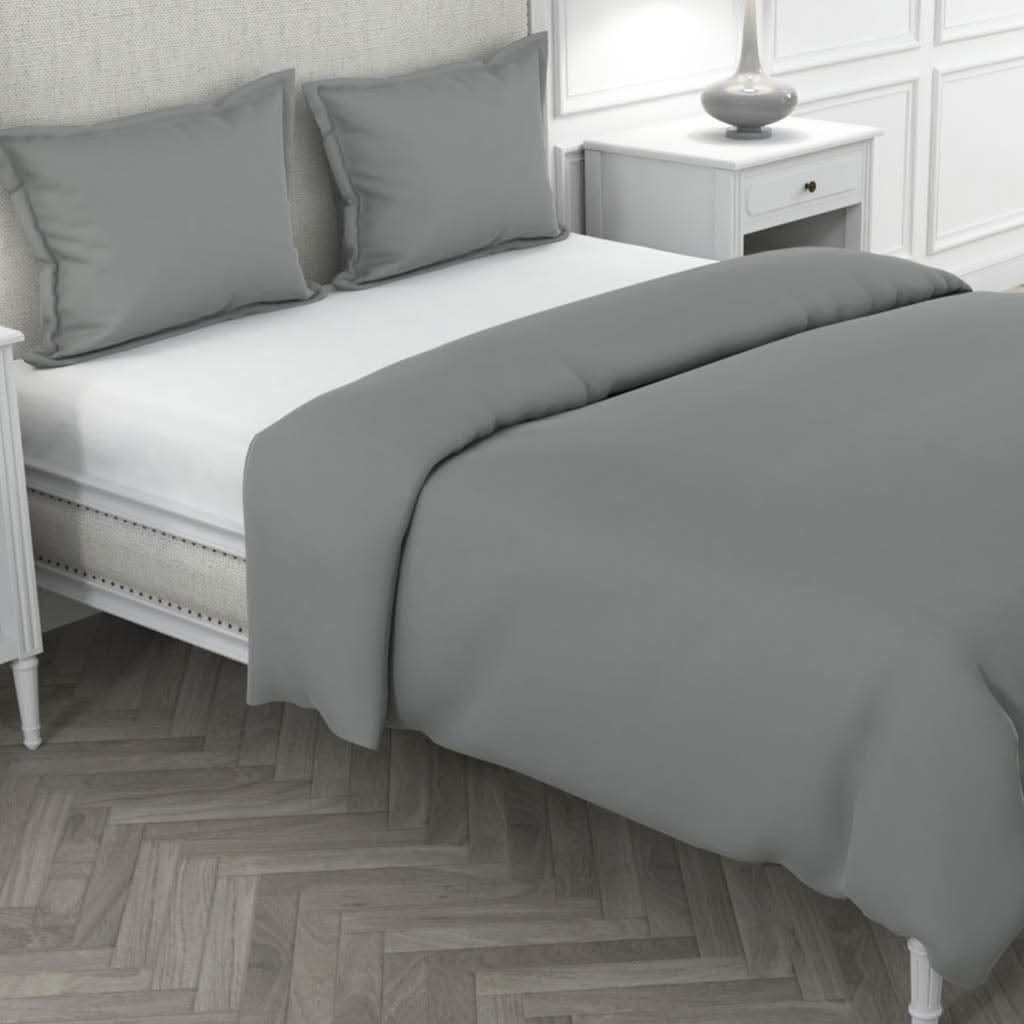 Livpure Sleep Bed & Linen Double / Grey Microfiber Comforter/Duvet Cover