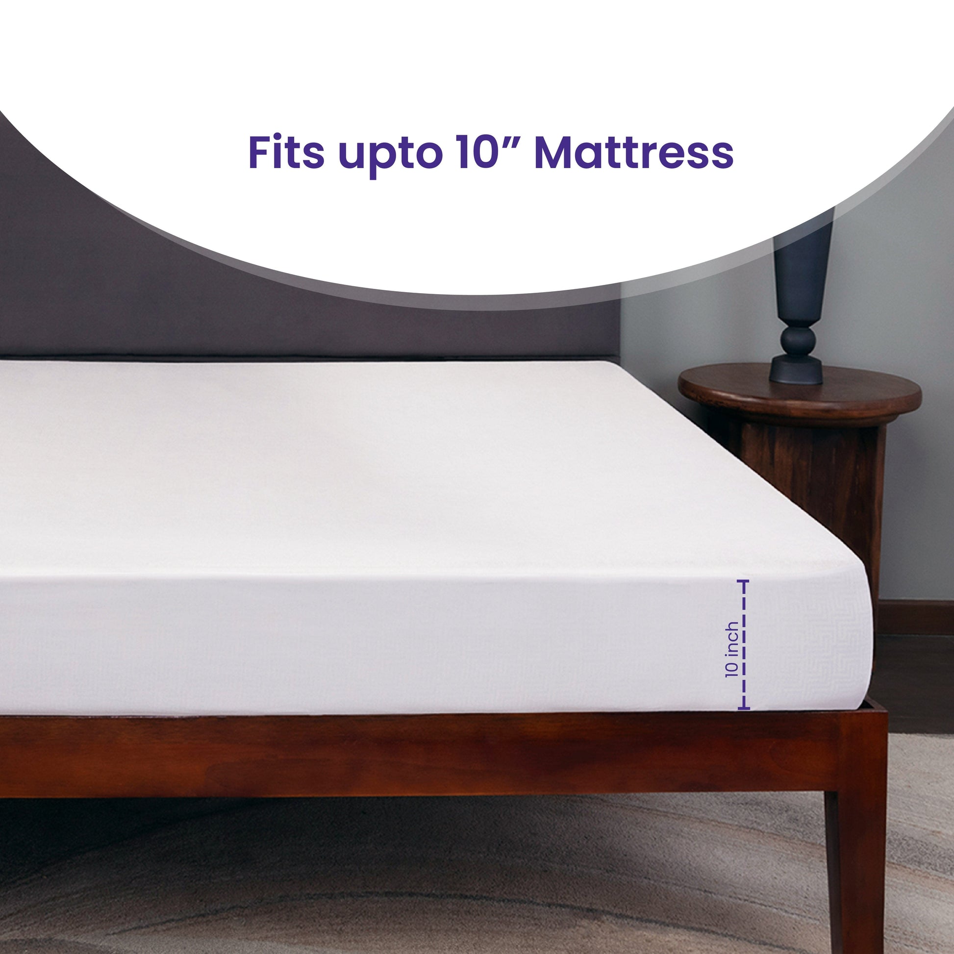 Livpure Sleep Bed & Linen Livpure Smart Fitted Breathable, Stretchable, 100% Waterproof, Ultra Soft Terry Mattress Cover