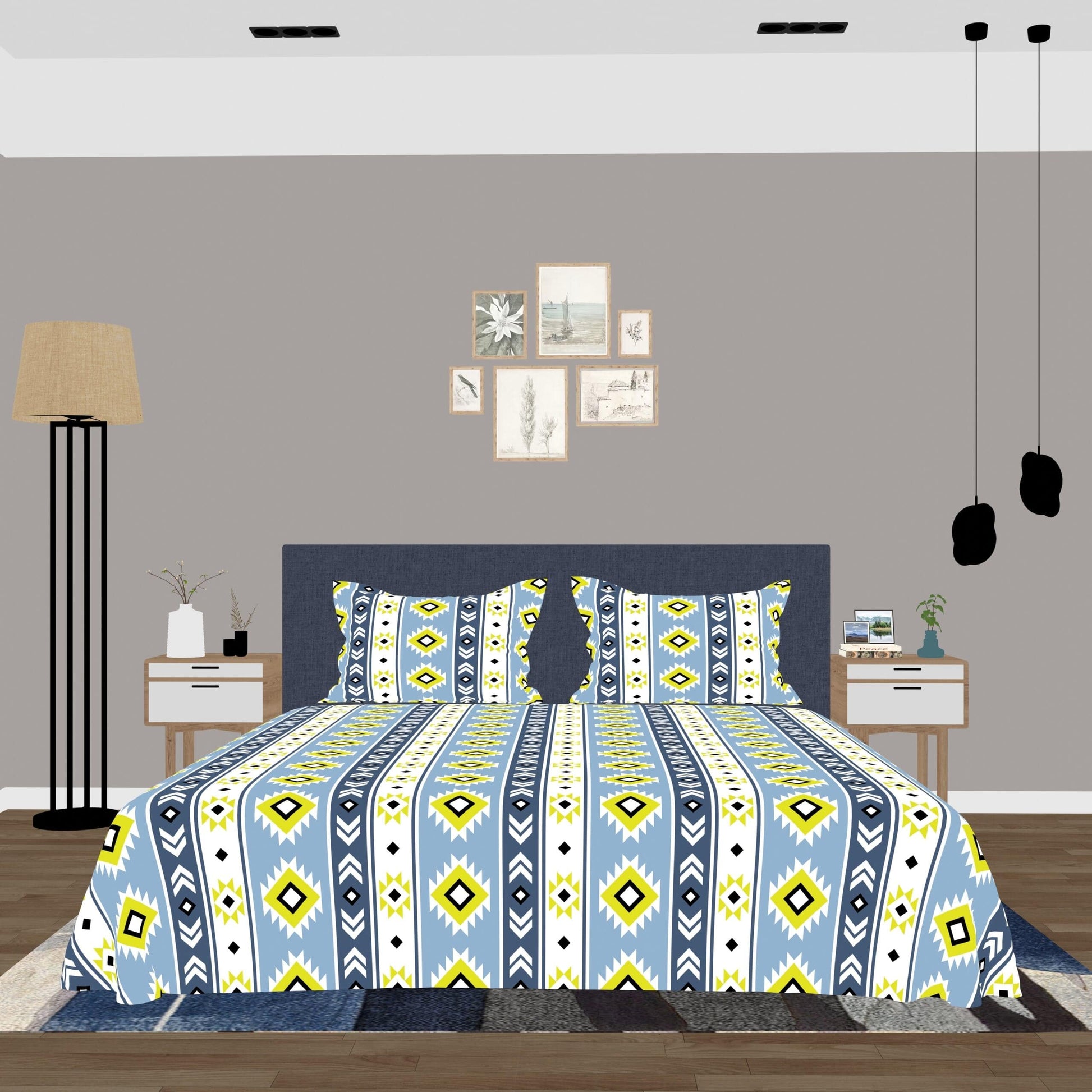 Livpure Sleep Bed & Linen Printed Cotton Bedsheet