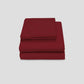 Livpure Sleep Bed & Linen Queen / Maroon Premium Cotton Bedsheet Set
