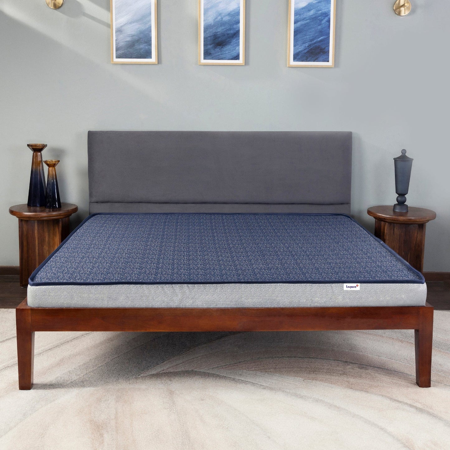 Livpure Sleep Mattress Element: Elements Reversible HR Foam Mattress | Premium Certified Fabric