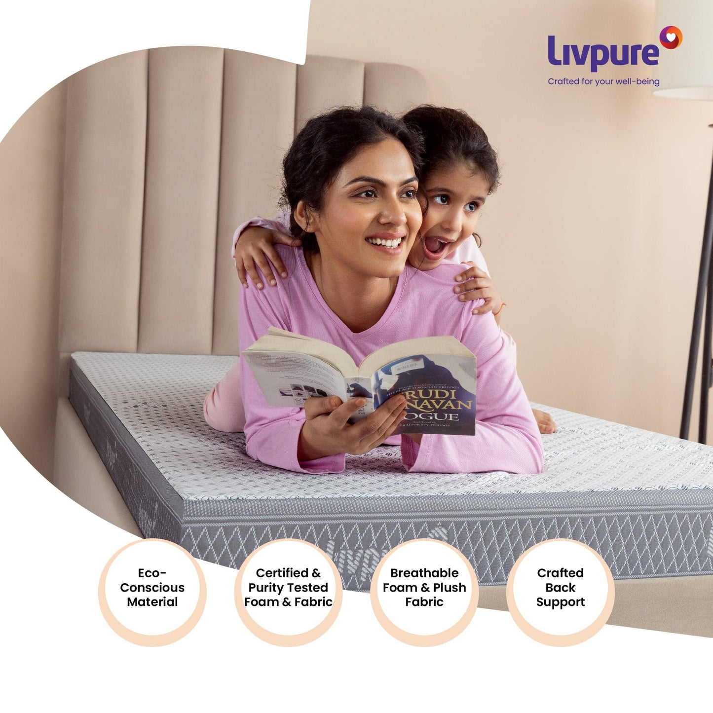 Livpure Sleep Mattress Ortho-Duos-x: Memory Foam Mattress