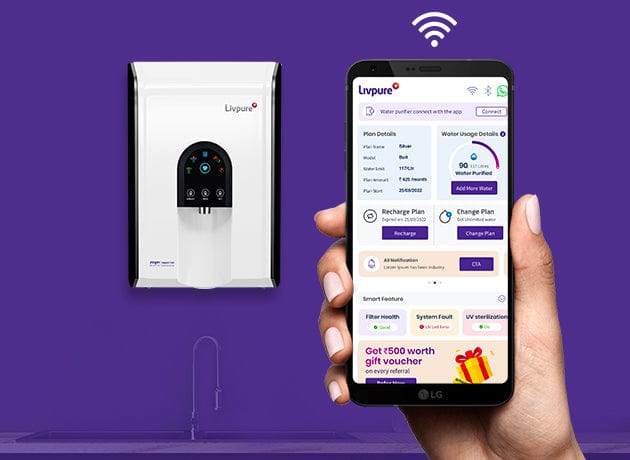 smart app - smart features - Livpure