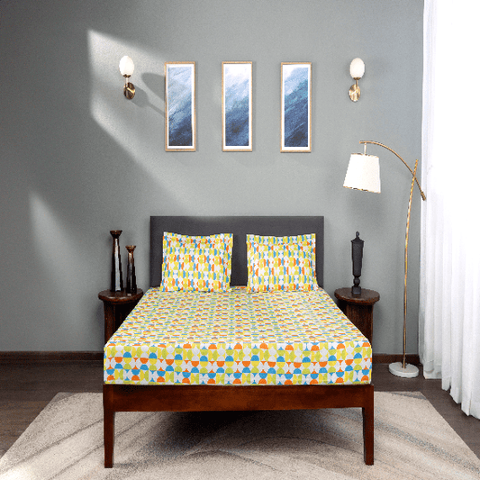 Livpure Sleep Bed & Linen Printed Cotton Bedsheet